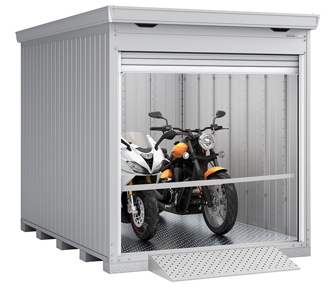 イナバガレージ　バイク保管庫　FM-2230HY（一般型）床付タイプ　ハイルーフ