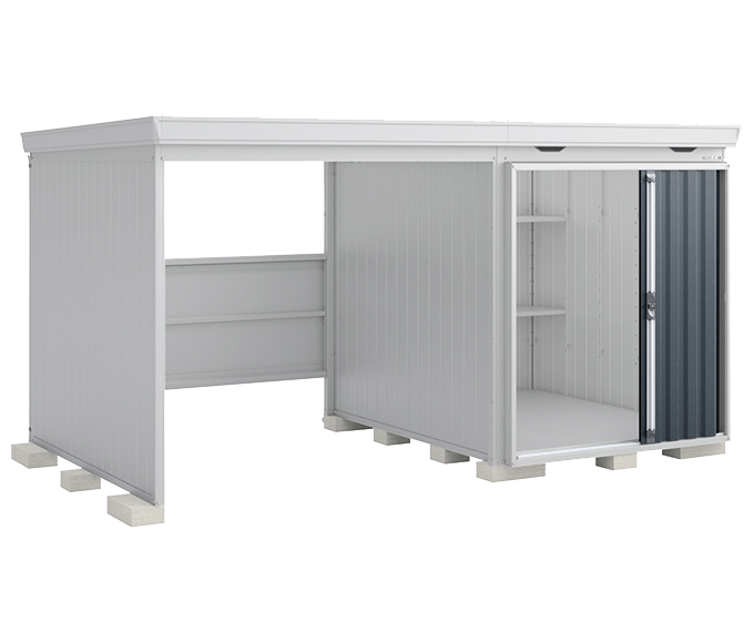 イナバ物置　フォルタ ウィズ 右側スペース型 FW-1822+22KS(多雪型) スタンダード