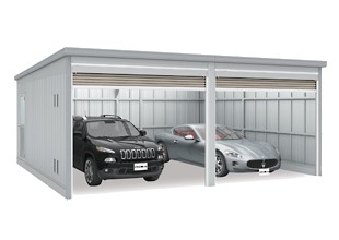 イナバガレージ　ガレーディア　GRN-3657JL-2　ジャンボ　[2台収納タイプ]