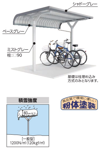 イナバ　中央柱　R 屋根  追加棟(2棟目以降) 一般型 BT-28L